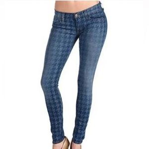 Hudson Krista Super Skinny Houndstooth